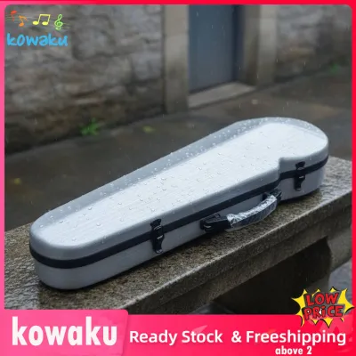 High-strength Violin Case 4/4 Rain Resistant Portable Hard Shell Box for Musical Performance Storage