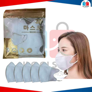 3D contoured fit for comfort and elegance Face Mask  black and clean white