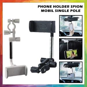 Car Holder Hp Spion Mobil HD33 Rearview Mirror Mount GPS di Kaca Single Pole Gantungan Dudukan Smartphone
