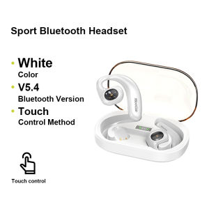 MeeGoo หูฟังบลูทูธ Y3 แบบเกี่ยวหู จอแสดงผลดิจิตอล ลดเสียงรบกวน หูฟังบลูทูธไร้สาย หมุนได้ 180°หูฟังออกกำลังกาย อายุการใช้งานแบตเตอรี่ยาวนาน