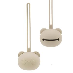 ที่ใส่จุกนมหลอกสำหรับเด็กยางกัดรูปหมีแพนด้าที่ใส่ซิลิโคนสำหรับใส่จุกนมกล่องเก็บของสำหรับโชว์ของเด็ก