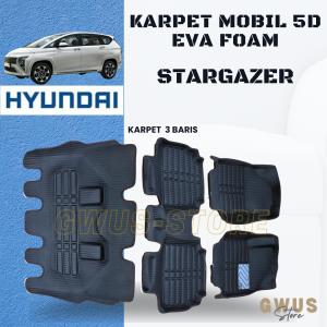 Karpet mobil 5D HYUNDAI STARGAZER Premium Car Mat EVA FOAM Mangkok