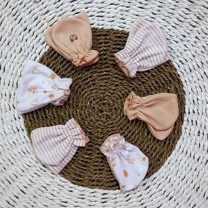 3 Set Sarung Tangan Bayi dan Kaos Kaki Bayi baru Lahir Seri Baru