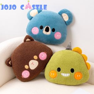 JOJO CASTLE Cartoon Cute Plush Toys Teddy Bear Koala Dinosaur Pillow Stuffed Bear Boyfriend Pillow Sleep Peluche Chair Cushion Birthday Gift