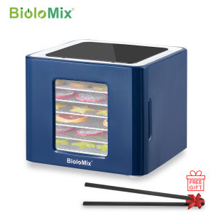 BioloMix 6 Trays Food Dehydrator with LED Touch ControlDigital Temperature and TimeDryer for Fruit Vegetable Meat Beef Jerky