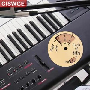 [COD] CISWGE SPORTS Circle Of Fifths Wheel Guitar Chord Wheel Wooden Melody Tool Musical Instruments And Accessories Chord Wheel For Musicians