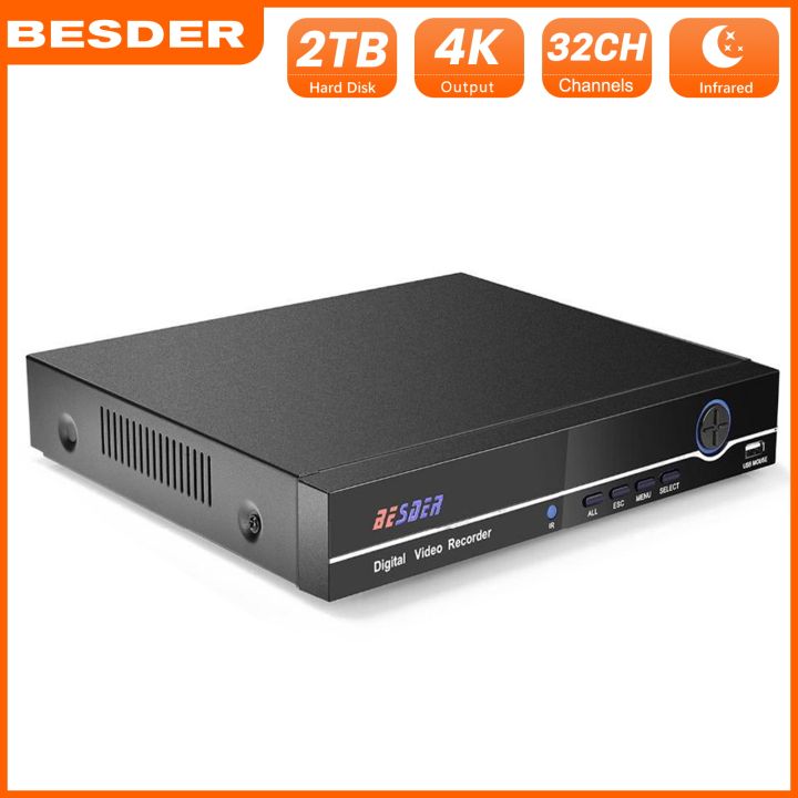 BESDER 32CH 5MP CCTV NVR Network Video Recorder For IP