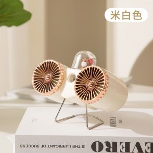 Nano Spray Dengan 2 Kipas Pendingin Penyegar udara Portabel Mini Spray Dual Fan Rechargeable