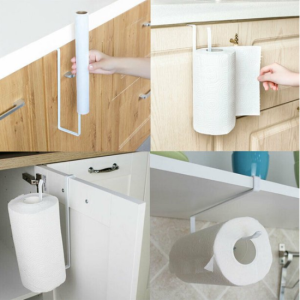 🇲🇾💖READY STOCK💖🇲🇾Multifunction Iron Towel Rack Storage Holder Hanging Roll Paper Organizer Tissue Towel Bar Kitchen Tools
