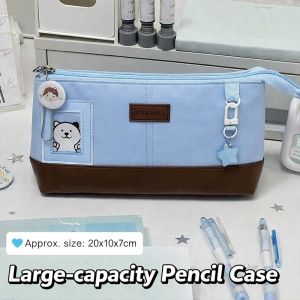 AJOQNU Waterproof Pencil Case Multifunctional Large Capacity Pen Bag High Quality Stationery Pouch Gift