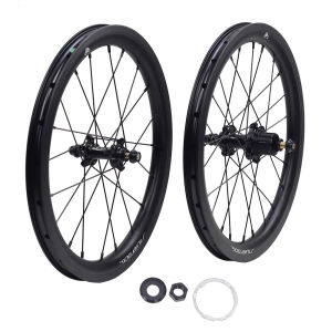 SILVEROCK SR30A External 7 Speed Wheels Straight Pull 16in 349 Rim Caliper Brake 30mm for Brom pton Tline Pline Cline Folding Bike Pline Tline 6 Pawls NBK Bearings Wheelsets