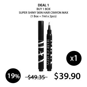 (SUPER SHINY SKIN) Hair Crayon Max (1 Box = 7ml x 2pcs) - COCOMO