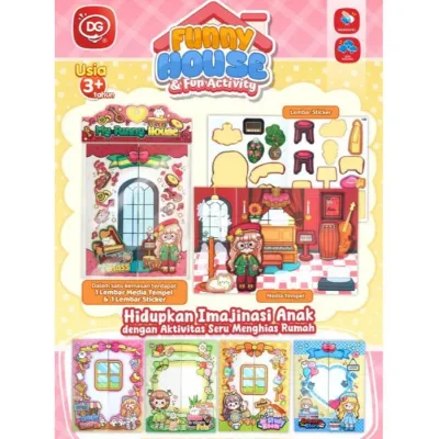 DG Funny House Sticker and Activity Stiker Rumah Rumahan