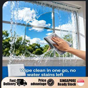 SG Ready Stock Glass Mirror Special Magic Cloth Thickened Super Absorbent Lint Free No Streaks No Water Spots for Home Use