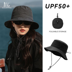LouisWill Sun Cap Fisherman Hat Sun-proof Hat Casual Sun Hats Portable Fisherman Cap Large Brim Cap Sun Protection Cap UV Protection Hats for Summer Outdoor Travel Foldable Storage