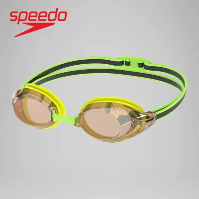 Speedo Unisexs Mirrored - Vanquisher 3.0 - Hyper Yellow/Grey/(Ablaze Mirror) - 8-00473417218
