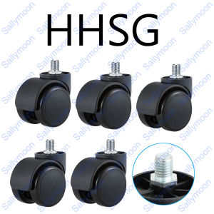 MOON Heavy Duty Office Chair Roller Replacement Set of 5 3 Styles Office Chair Wheel Chair Caster  Chair Wheel Chair Caster Suitable for most office chairs[In Stock/Fast Shipping ]