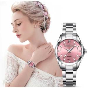 RUIWAYOOM Women Watch Luxury Rhinestone Stainless Steel Quartz Watches Business Watch Japanese Quartz Movement Raya