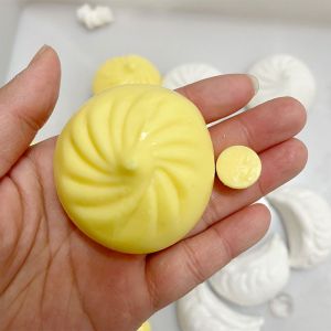 GOXBERK With Plug DIY Steamed Bun Sensory Fidgets Blank Craft Dumpling Squishy Creative Soft TPR DIY Empty Ball Skin Handmade