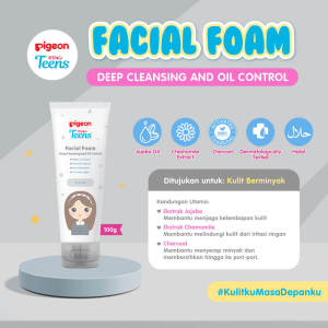 PIGEON TEENS SERIES Facial Foam 40g & 100g | Sabun Cuci Muka | Sunscreen SPF 35 PA+++ | Serum 20ml | Body Serum 100ml | Micellar Water 100ml | Micellar Oil 100ml | Loose Powder | Compact UV | Acne Ranger | Sleeping Mask | Moisturizer | Toner