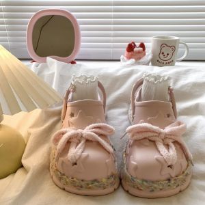 [Free Shipping] Trendy Platform Sandals With Bow Details WomenS 2026 Summer New Collection Cute And Stylish Beach Sandals For Young Women