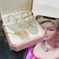 Heart Stone Crystal Kalung Barbie Diamond Castle Kalung Barbie Love. 