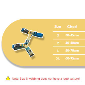 HamshMoc Pet Chest Harness Impact Distribution Quick Release Clip Slide Size Control Double Metal Rings Tear Resistant