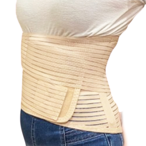 เข็มขัดพยุงหลัง สีครีม แก้ปวดหลัง LS support คุณภาพดี