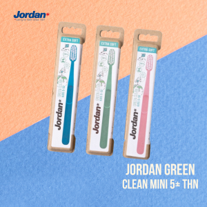 Jordan Green Clean Baby Toothbrush / Sikat Gigi Bayi & Anak 100% Extra Soft Bio-Based Bristles