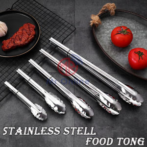 Stainless Steel Food Clip BBQ Tongs Tweezer Food Tong Penyepit Makanan Cooking Tong Kitchen Cooking Food Serving Utensil
