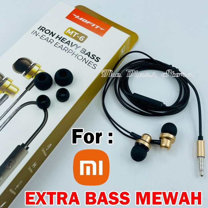 Headset EXTRA BASS MANTAP Mofit MT-6 For Xiaomi Redmi Note 14 5G, Note 14  Pro 4G, Note 14 4G, Note 13, Note 13 Pro, Note 13 4G, Note 12, Note 12 Pro, 