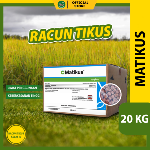 MATIKUS 20kg Brodifacoum Rodenticide – Powerful Rat and Mouse Control for Brown Spiny Rats Black-Faded Rodents and Other Pest Rodents
