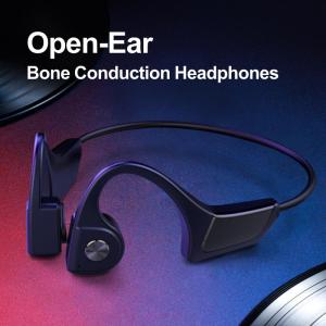 ZUZG Bone Conduction Headphones Bluetooth CSR Chipset V5.0 - Sports Open Ear Wireless Headset Sweatproof w/Mic - for Cycling Running Driving Gym