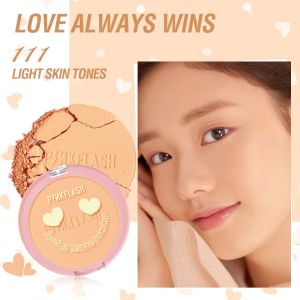 PINKFLASH PF F08 Lasting Matte Pressed Powder | PINK FLASH Bedak Padat - TWC Compact