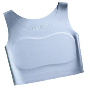 【SINGABRALETTE】Wireless Minimizer Bra Wide Straps Breathable Full Cup Lingerie Seamless Mesh Back Plus Size Women Tops 无痕束胸隐形文胸