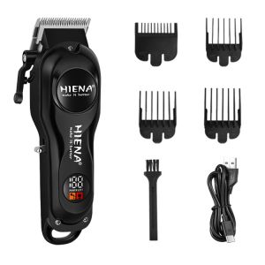 Hiena HYN-248 Electric Hair Clipper 7000 RPM Professional Hair Clipper LCD Screen Hair Trimmer Wireless Hair Cutting Tool