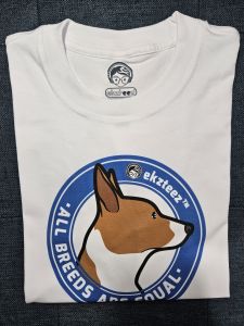 ekzteez all breeds are equal dog design DTG printed T shirt