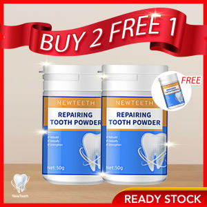 New Teeth | Teeth Whitening Tooth Powder Antibacterial Cleaning Herbal Sensitive Ubat Pemutih Gigi 神龈粉牙龈萎缩敏感口腔清洁牙齿亮白洁牙粉