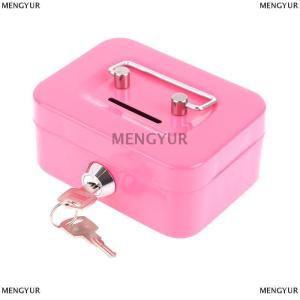 [COD] MENGYUR Money Safe Box Mini Cash Box Metal Key Money Bank Small Security Lock Box Portable Sturdy Lockable Coin Boxes