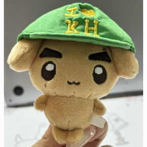 clu CORTIS KEONHO Healthy Puppy Plushie Keychain Doll Green Cap Kpop Fan Collectible Bag Pendant Gift ulc