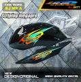 STIKER VARIASI MOTOR MEGAPRO TERBARU / STRIPING MP HIU  VARIASI / STICKER STRIPING MEGAPRO NEW DESAIN. 
