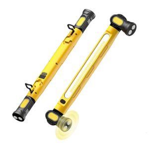 NXUGW Rotating ic Base LED Work Light Super Bright Rechargeable Under Hood Work Light Bar Cordless Operation Portable ic Work Inspection Lamp Car Repairing