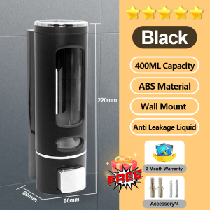 Liquid Dispenser Wall Mount Soap Shampoo Dispenser Single Double Bottle Soap Dispenser Kitchen Bathroom Tandas Dispenser