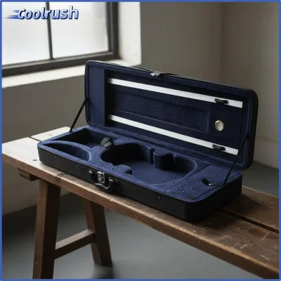 Waterproof 4/4 Violin Case Thickened Violin Hard Case Built-in Hygrometer for Practice