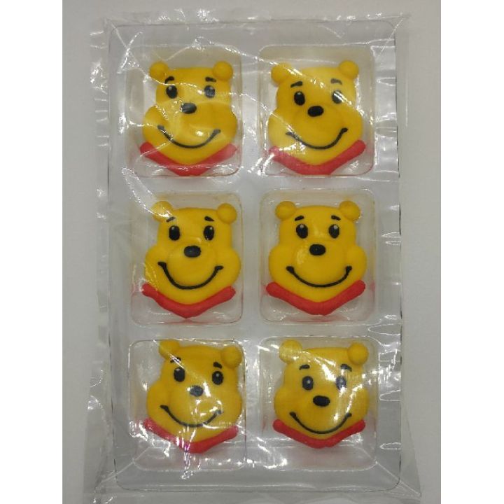 Winnie the Pooh Royal Icing 2D cake cupcake cake topper edible