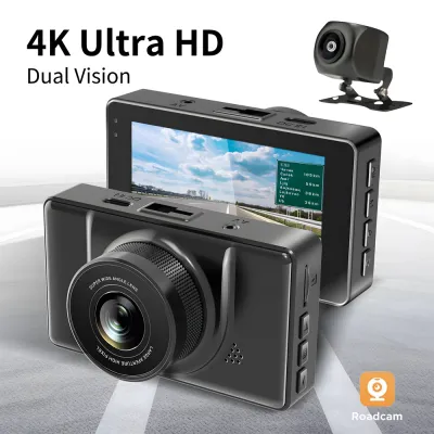 AVIDUS X15 Dash Cam Set With Rear Camera Set 4K HD 170° night Vision APP Connect to phone Dual lens Dash cam for car