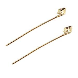 YOYO CHARMING 2Pcs/set Sweet Ancient Style For Girls New Headwear Hairstyle Tools Braided Hairpins Chinese Hair Fork Cloud Shape Hanfu Hairpins Women Hair Stick