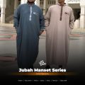 Baju Jubah Gamis Muslim Pria Saudi Dewasa Manset Lengan Panjang Jumbo Size XXL-XXXL. 