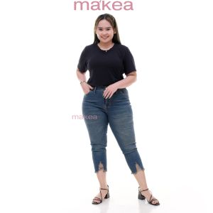 Celana Jeans 7/9 Wanita Zipper Jumbo Celana 7/9 zipper Jeans Wanita Terbaru Premium