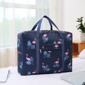 PTT Tas Travel Lipat Motif Besar Foldable Travel Bag Hand Carry Waterproof Tas Koper Lipat Jinjing Polos Murah Import